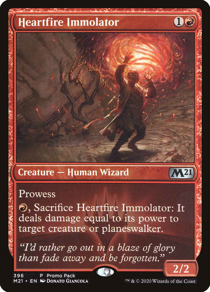 Heartfire Immolator (Promo Pack) [Core Set 2021 Promos] | Gear Gaming Bentonville