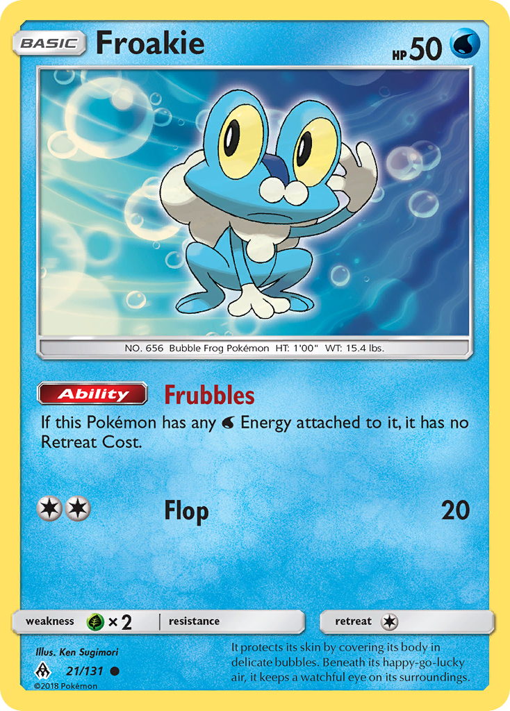 Froakie (21/131) [Sun & Moon: Forbidden Light] | Gear Gaming Bentonville