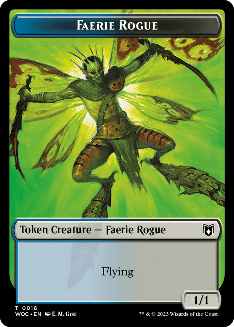 Faerie Rogue // Copy (0016) Double-Sided Token [Wilds of Eldraine Commander Tokens] | Gear Gaming Bentonville