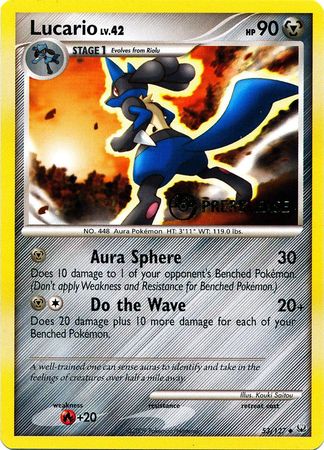 Lucario (53/127) (Prerelease Promo) [Diamond & Pearl: Black Star Promos] | Gear Gaming Bentonville