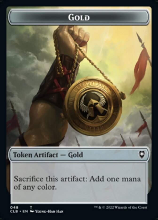 Gold // Dragon Double-sided Token [Commander Legends: Battle for Baldur's Gate Tokens] | Gear Gaming Bentonville