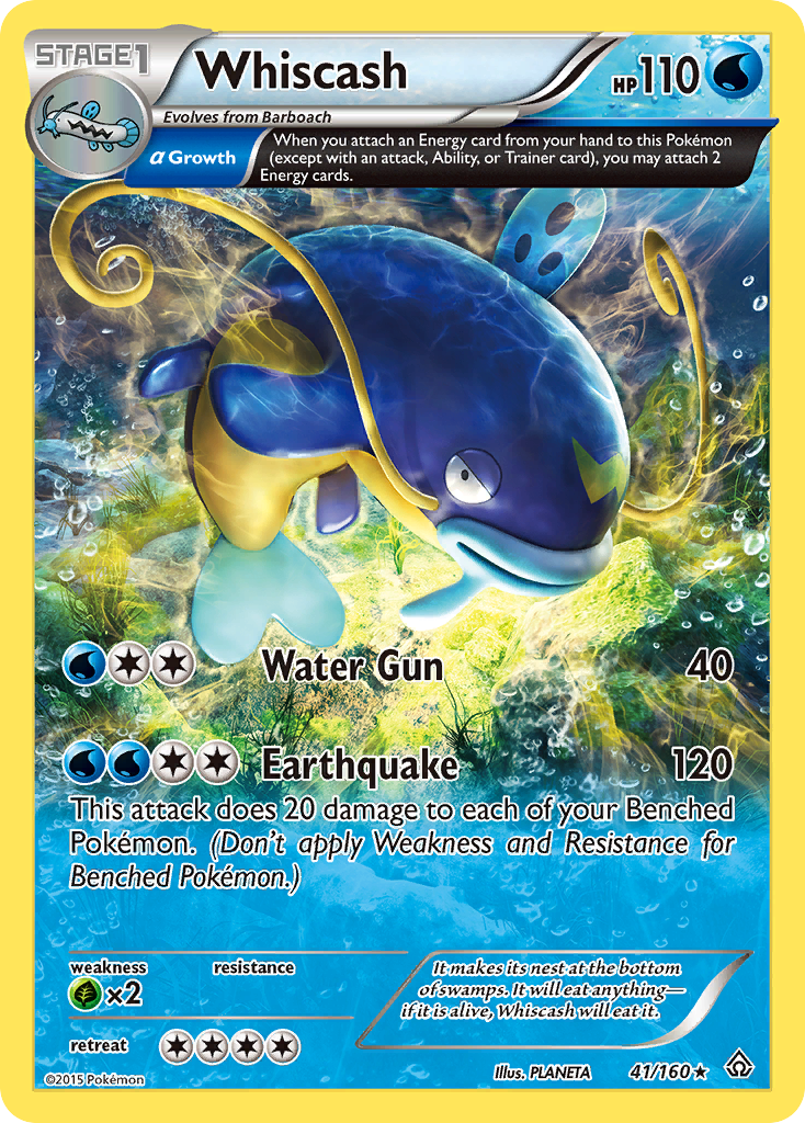 Whiscash (41/160) [XY: Primal Clash] | Gear Gaming Bentonville