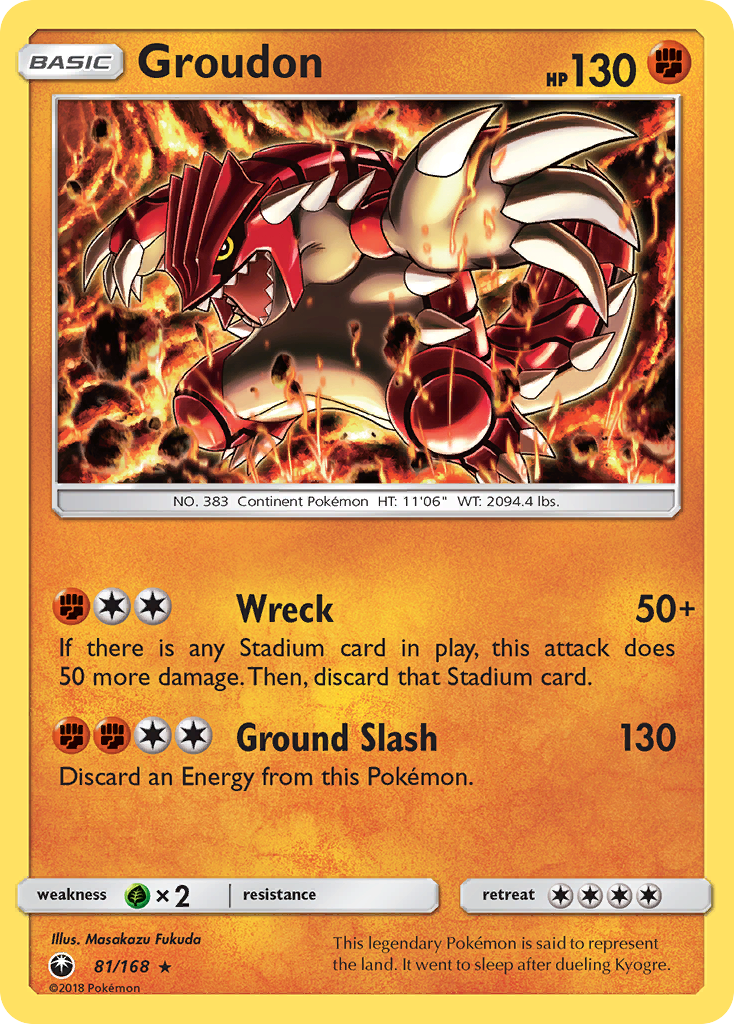 Groudon (81/168) [Sun & Moon: Celestial Storm] | Gear Gaming Bentonville