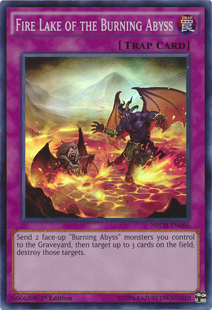 Fire Lake of the Burning Abyss [NECH-EN086] Super Rare | Gear Gaming Bentonville