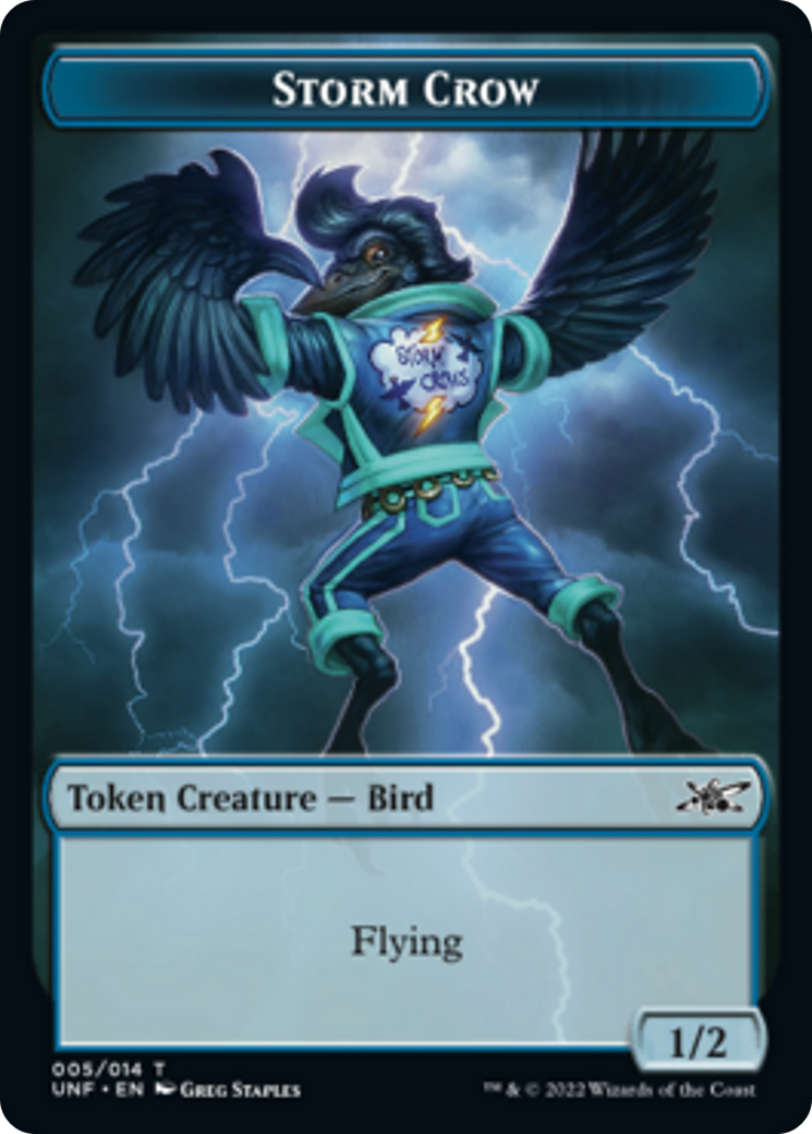 Squirrel // Storm Crow Double-sided Token [Unfinity Tokens] | Gear Gaming Bentonville