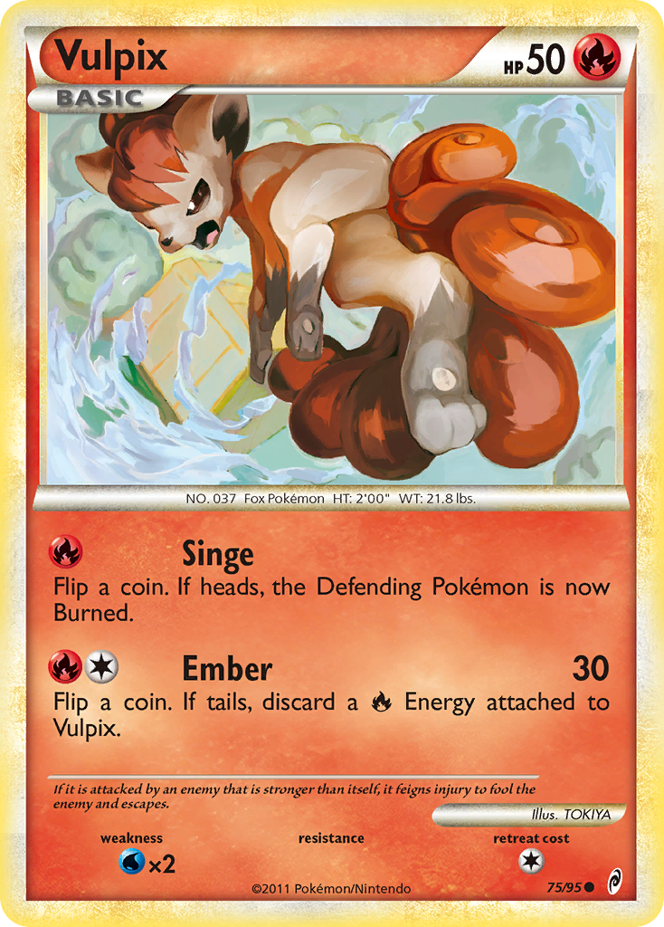 Vulpix (75/95) [HeartGold & SoulSilver: Call of Legends] | Gear Gaming Bentonville