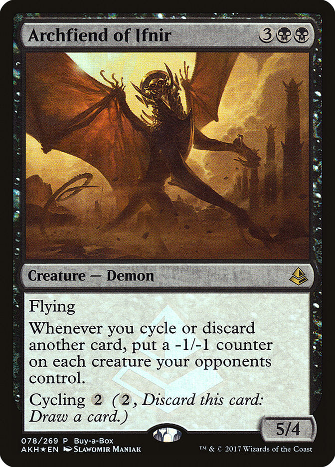 Archfiend of Ifnir (Buy-A-Box) [Amonkhet Promos] | Gear Gaming Bentonville