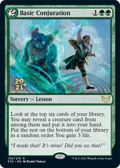 Basic Conjuration [Strixhaven: School of Mages Prerelease Promos] | Gear Gaming Bentonville