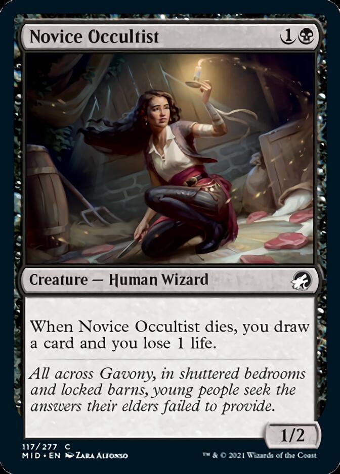 Novice Occultist [Innistrad: Midnight Hunt] | Gear Gaming Bentonville