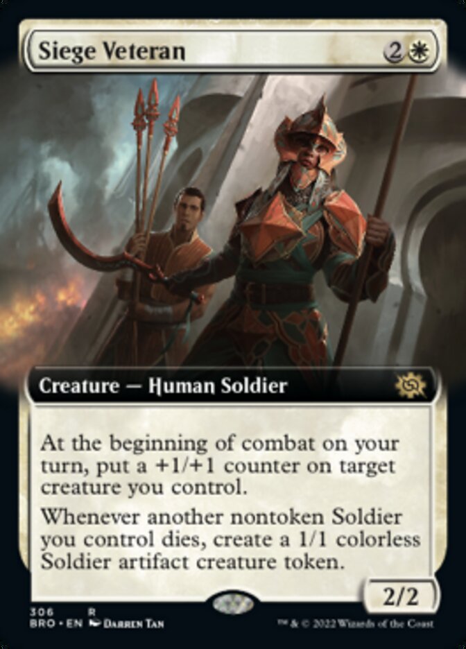 Siege Veteran (Extended Art) [The Brothers' War] | Gear Gaming Bentonville