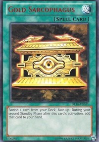Gold Sarcophagus (Red) [Duelist League Promo] [DL18-EN011] | Gear Gaming Bentonville