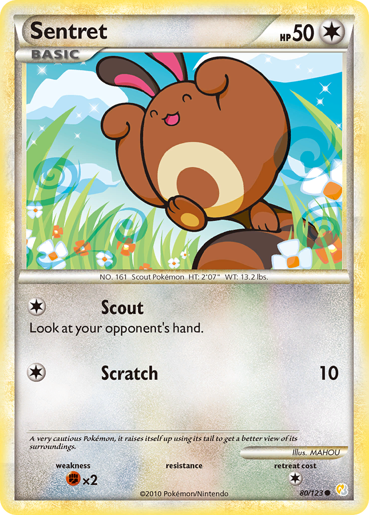 Sentret (80/123) [HeartGold & SoulSilver: Base Set] | Gear Gaming Bentonville