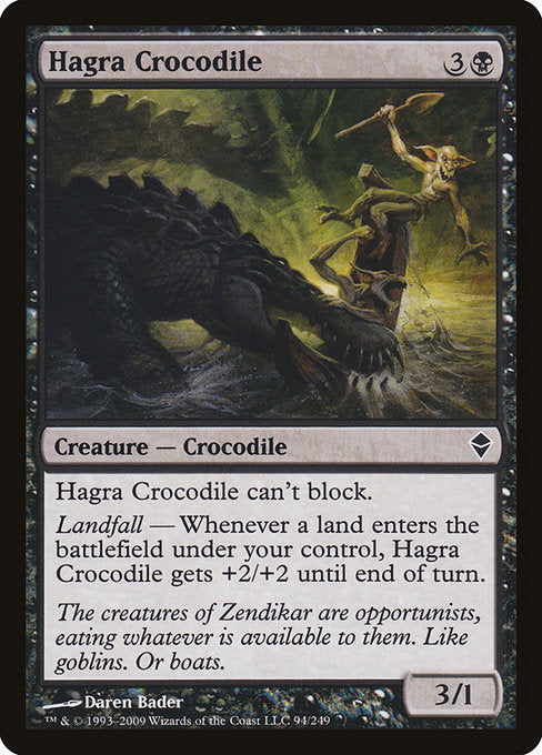 Hagra Crocodile [Zendikar] | Gear Gaming Bentonville