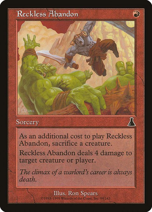 Reckless Abandon [Urza's Destiny] | Gear Gaming Bentonville