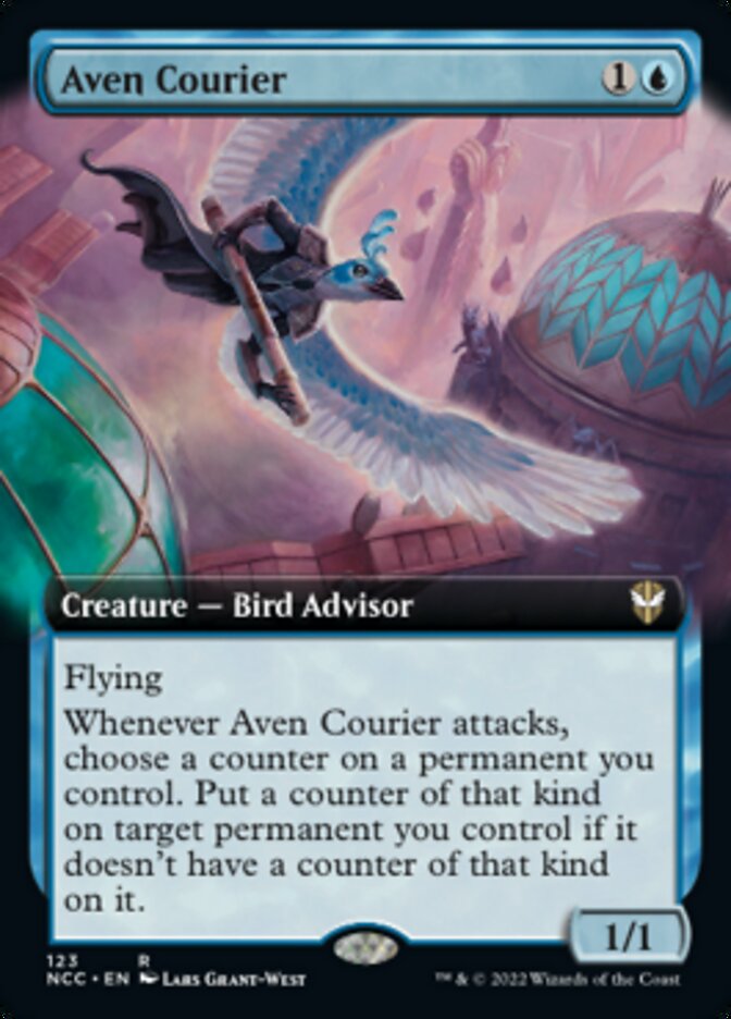 Aven Courier (Extended Art) [Streets of New Capenna Commander] | Gear Gaming Bentonville