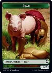 Boar // Spirit Double-sided Token [Kaldheim Commander Tokens] | Gear Gaming Bentonville