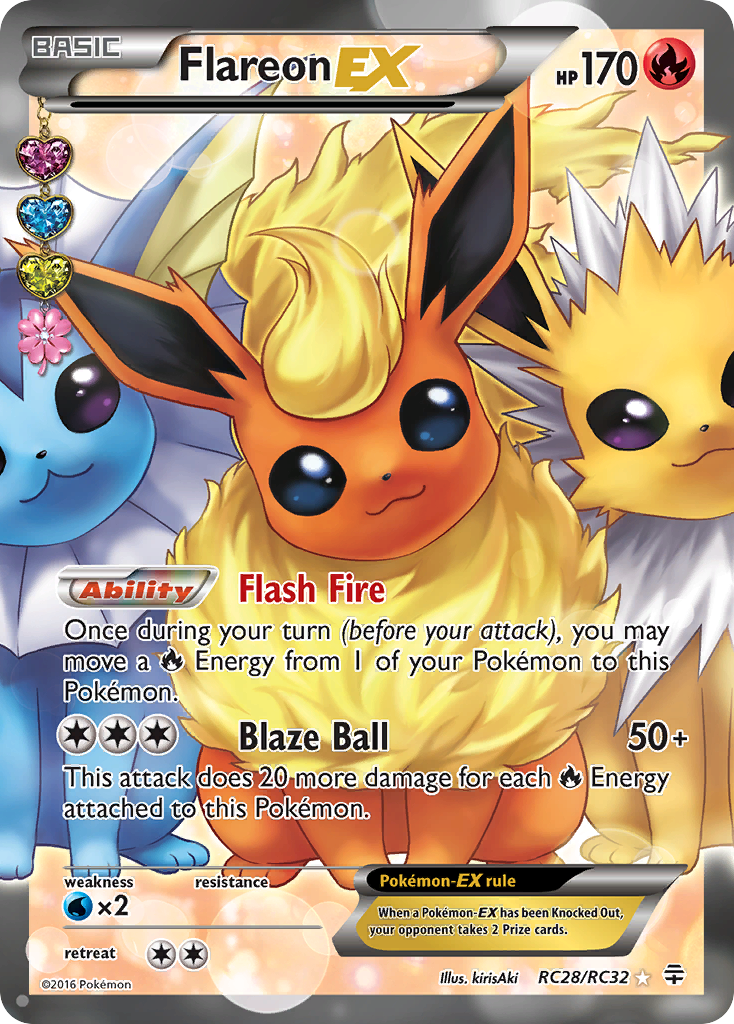 Flareon EX (RC28/RC32) [XY: Generations] | Gear Gaming Bentonville