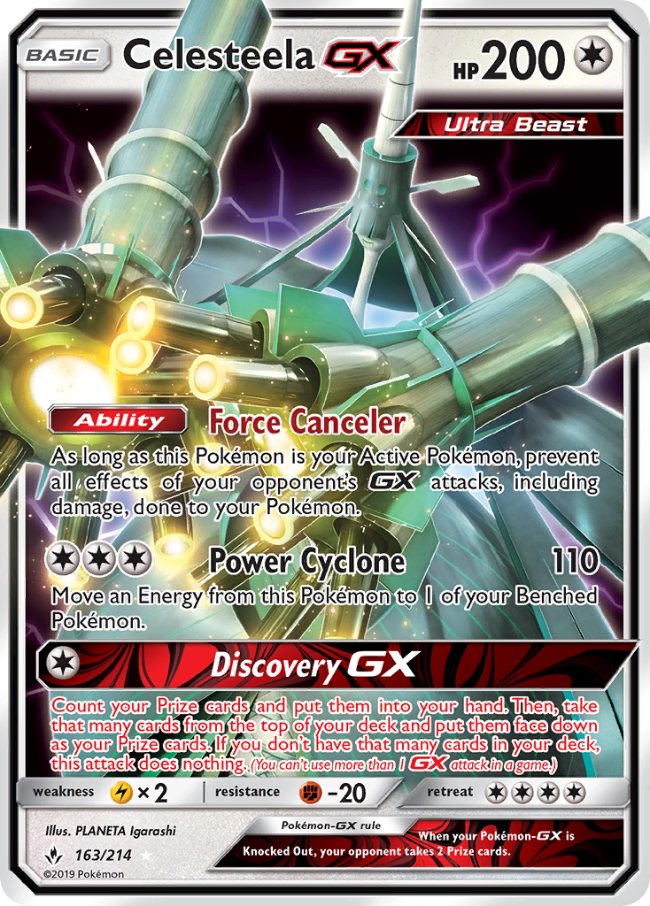 Celesteela GX (163/214) [Sun & Moon: Unbroken Bonds] | Gear Gaming Bentonville