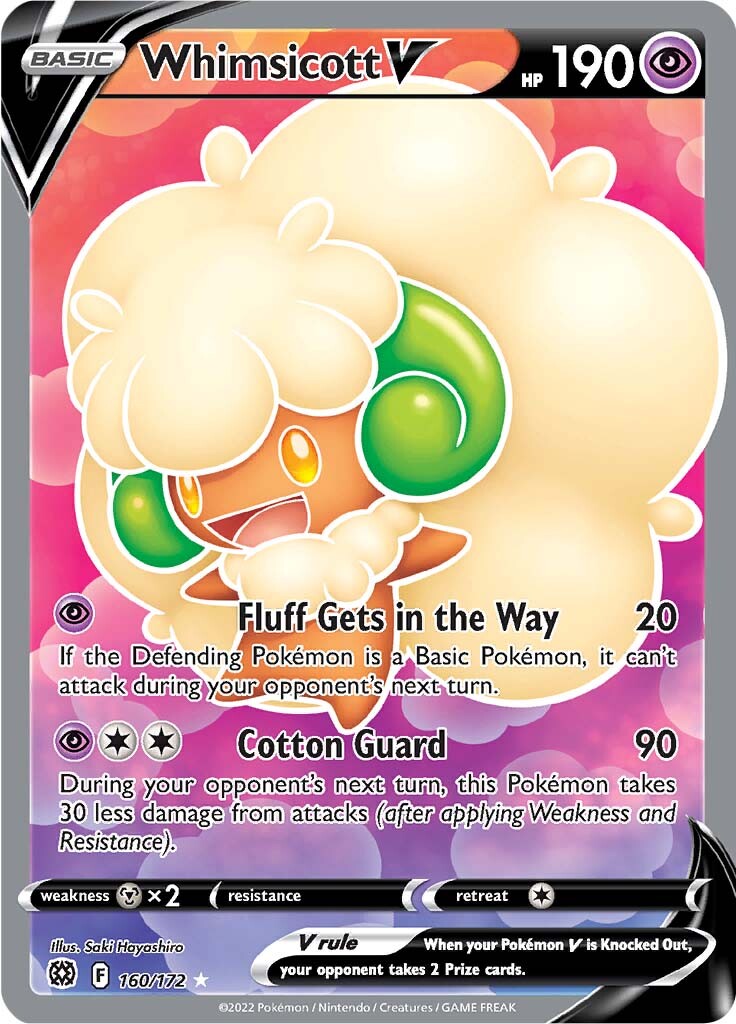 Whimsicott V (160/172) [Sword & Shield: Brilliant Stars] | Gear Gaming Bentonville