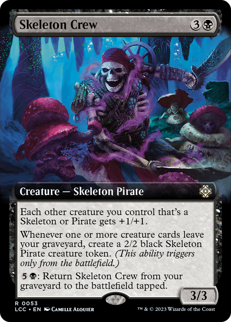 Skeleton Crew (Extended Art) [The Lost Caverns of Ixalan Commander] | Gear Gaming Bentonville