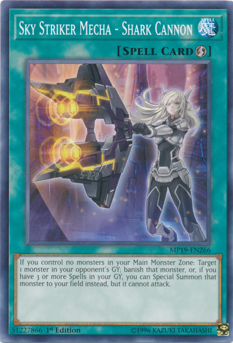 Sky Striker Mecha - Shark Cannon [MP19-EN266] Common | Gear Gaming Bentonville