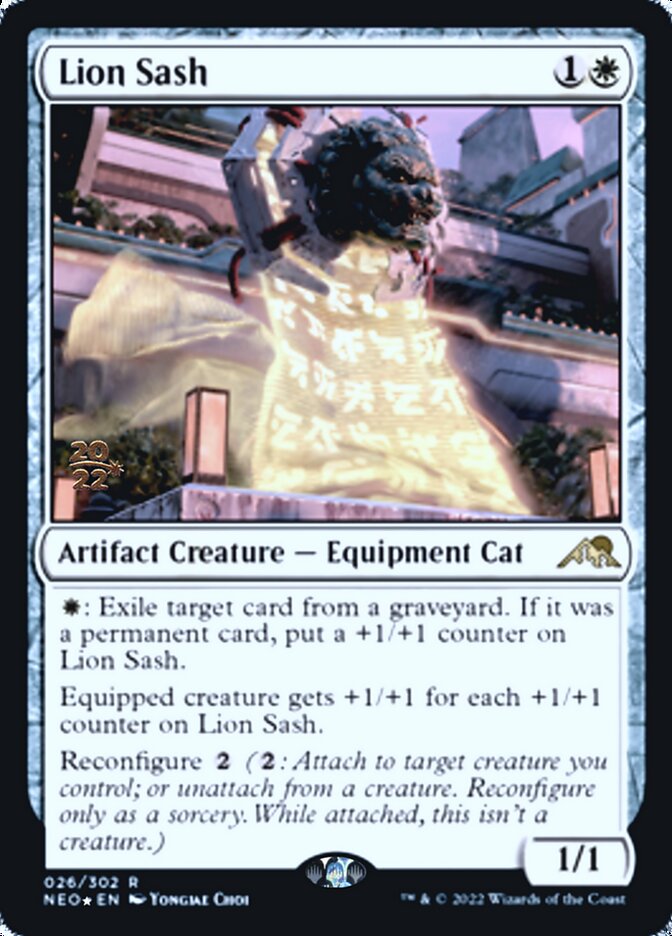 Lion Sash [Kamigawa: Neon Dynasty Prerelease Promos] | Gear Gaming Bentonville