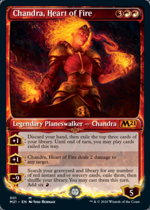 Chandra, Heart of Fire (Showcase) [Core Set 2021] | Gear Gaming Bentonville