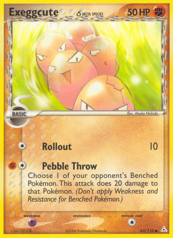 Exeggcute (65/110) (Delta Species) [EX: Holon Phantoms] | Gear Gaming Bentonville