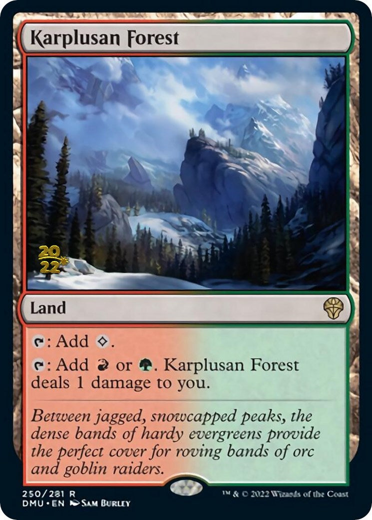 Karplusan Forest [Dominaria United Prerelease Promos] | Gear Gaming Bentonville