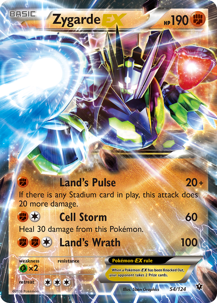 Zygarde EX (54/124) [XY: Fates Collide] | Gear Gaming Bentonville