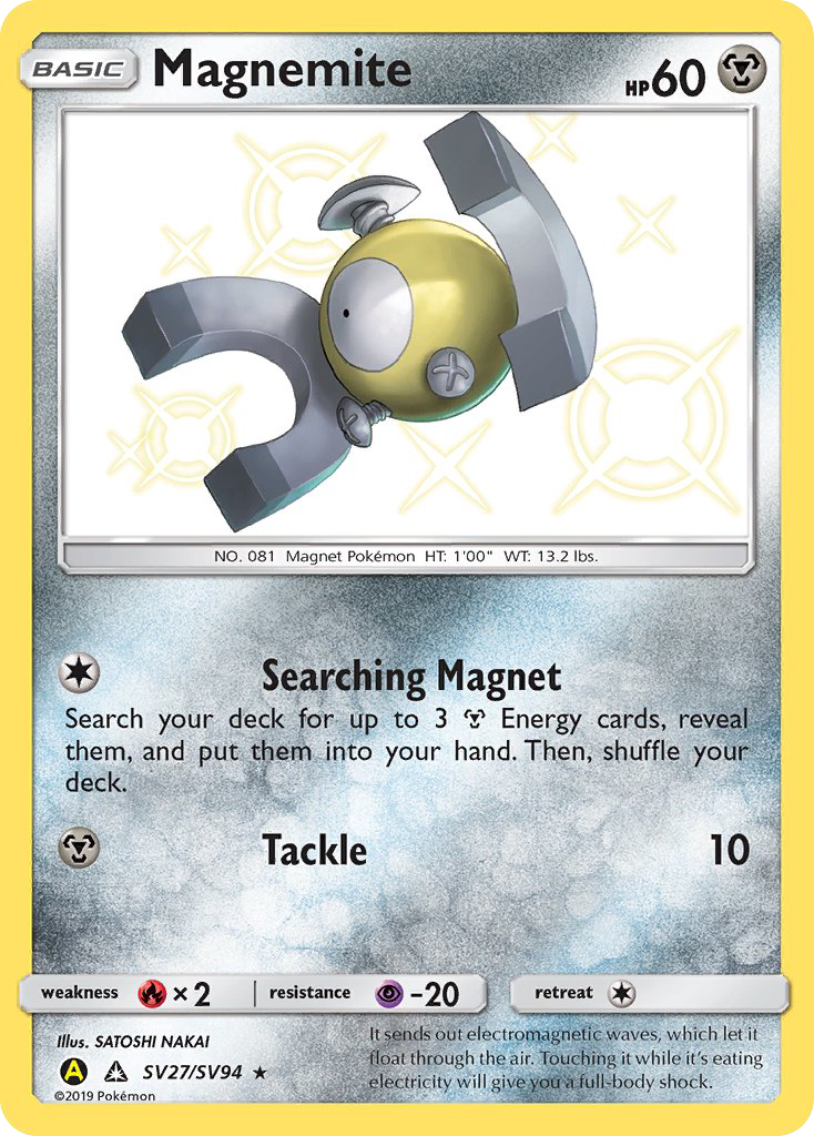 Magnemite (SV27/SV94) [Sun & Moon: Hidden Fates - Shiny Vault] | Gear Gaming Bentonville