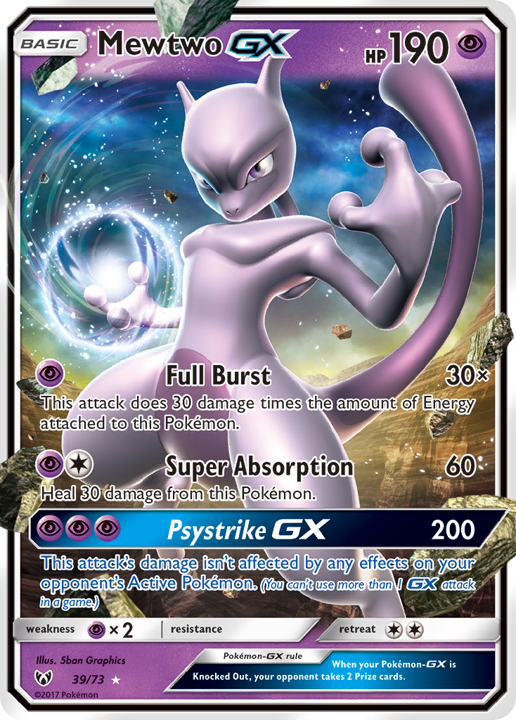 Mewtwo GX (39/73) [Sun & Moon: Shining Legends] | Gear Gaming Bentonville