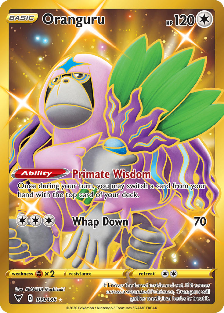 Oranguru (199/185) [Sword & Shield: Vivid Voltage] | Gear Gaming Bentonville