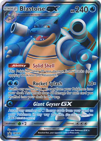 Blastoise GX (SM189) (Jumbo Card) [Sun & Moon: Black Star Promos] | Gear Gaming Bentonville