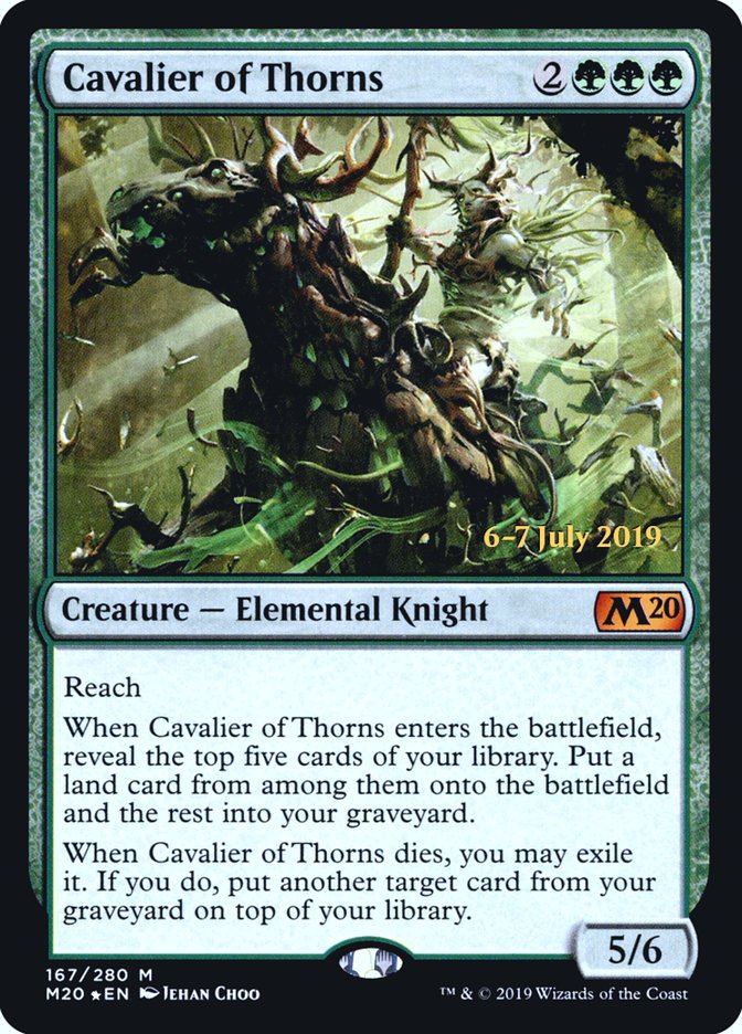 Cavalier of Thorns  [Core Set 2020 Prerelease Promos] | Gear Gaming Bentonville