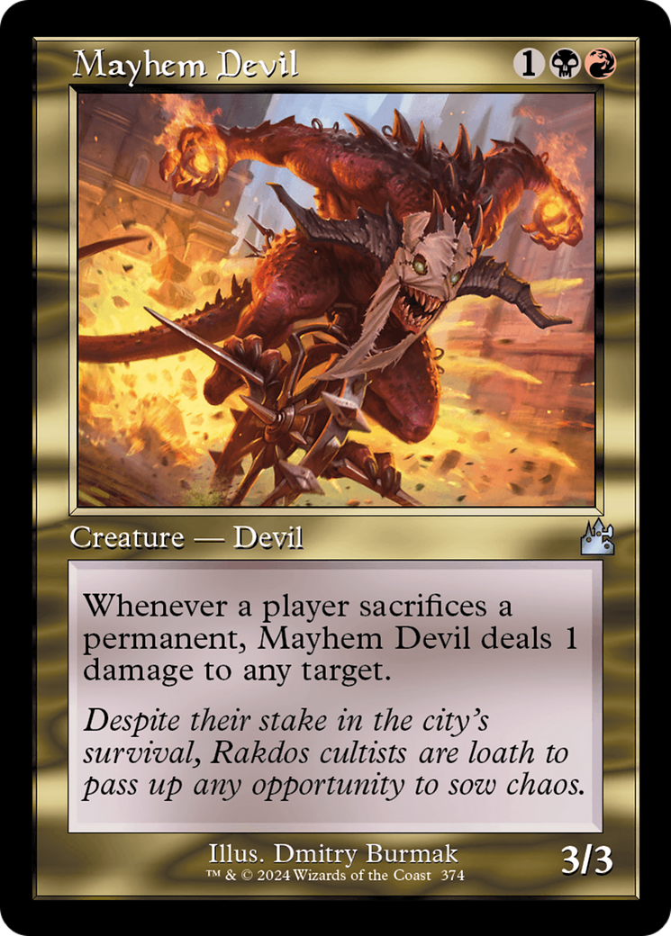 Mayhem Devil (Retro Frame) [Ravnica Remastered] | Gear Gaming Bentonville