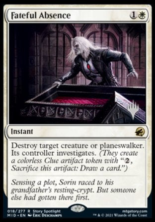 Fateful Absence (Promo Pack) [Innistrad: Midnight Hunt Promos] | Gear Gaming Bentonville