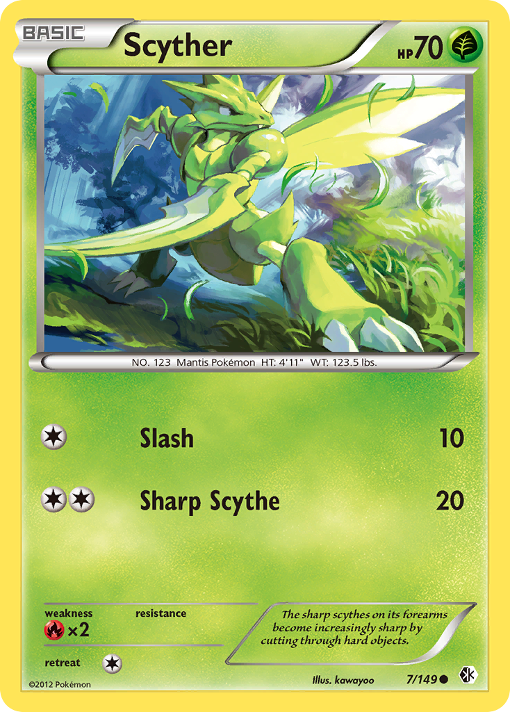 Scyther (7/149) [Black & White: Boundaries Crossed] | Gear Gaming Bentonville