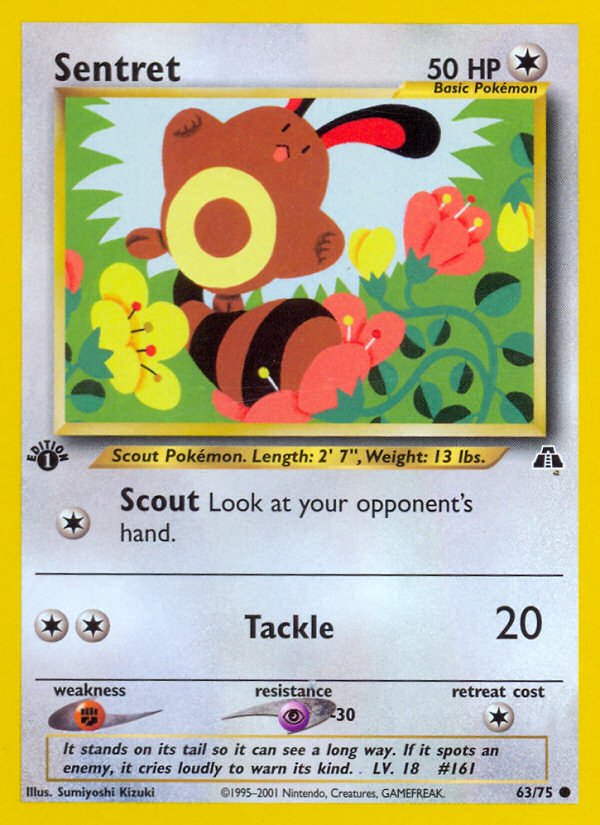 Sentret (63/75) [Neo Discovery 1st Edition] | Gear Gaming Bentonville