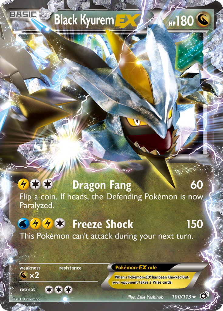 Black Kyurem EX (100/113) [Black & White: Legendary Treasures] | Gear Gaming Bentonville