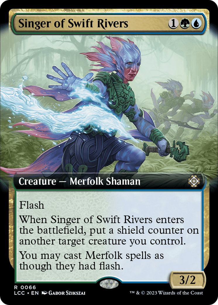 Singer of Swift Rivers (Extended Art) [The Lost Caverns of Ixalan Commander] | Gear Gaming Bentonville