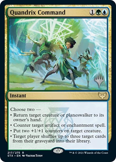 Quandrix Command (Promo Pack) [Strixhaven: School of Mages Promos] | Gear Gaming Bentonville
