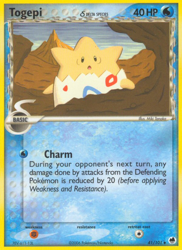 Togepi (41/101) (Delta Species) [EX: Dragon Frontiers] | Gear Gaming Bentonville