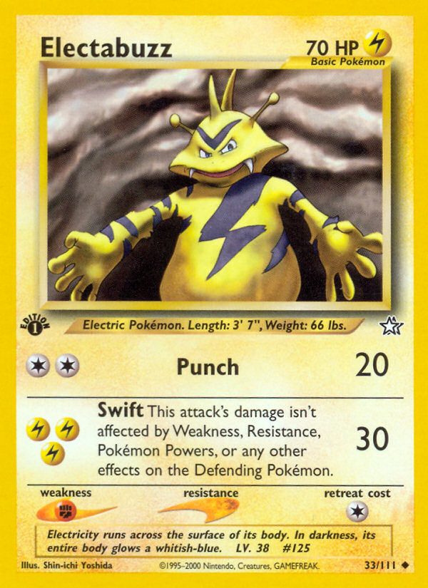 Electabuzz (33/111) [Neo Genesis 1st Edition] | Gear Gaming Bentonville