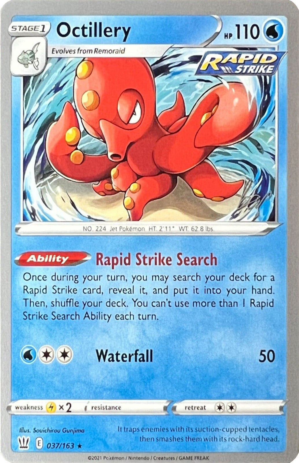 Octillery (037/163) (Cheryl Again - Sebastian Lashmet) [World Championships 2022] | Gear Gaming Bentonville