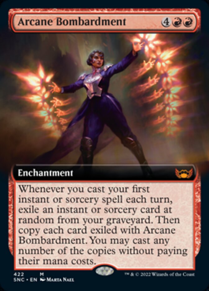 Arcane Bombardment (Extended Art) [Streets of New Capenna] | Gear Gaming Bentonville