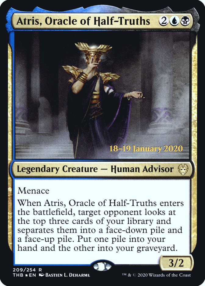 Atris, Oracle of Half-Truths [Theros Beyond Death Prerelease Promos] | Gear Gaming Bentonville