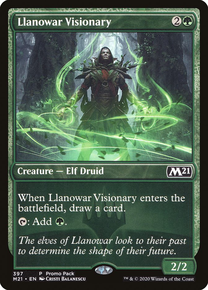 Llanowar Visionary (Promo Pack) [Core Set 2021 Promos] | Gear Gaming Bentonville