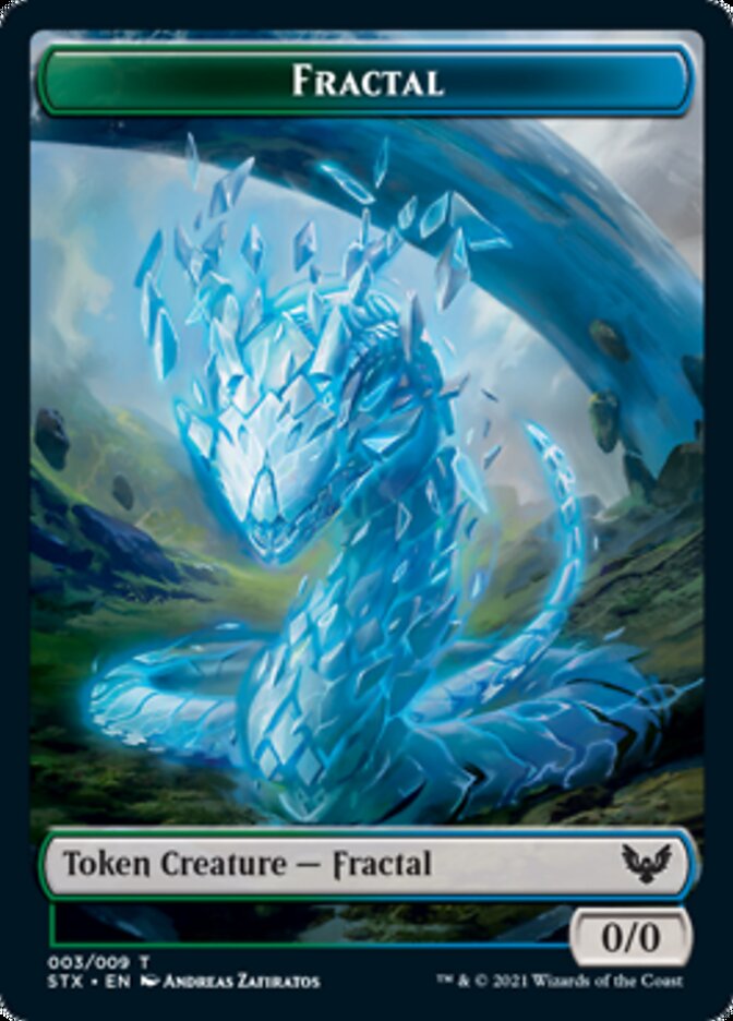 Elemental // Fractal Token [Strixhaven: School of Mages Tokens] | Gear Gaming Bentonville