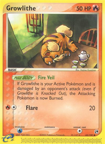 Growlithe (65/100) [EX: Sandstorm] | Gear Gaming Bentonville